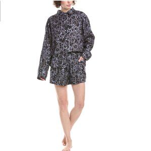 Free People Early Morning Sleep Pajama Set Boho Oversized Cotton Size Medium